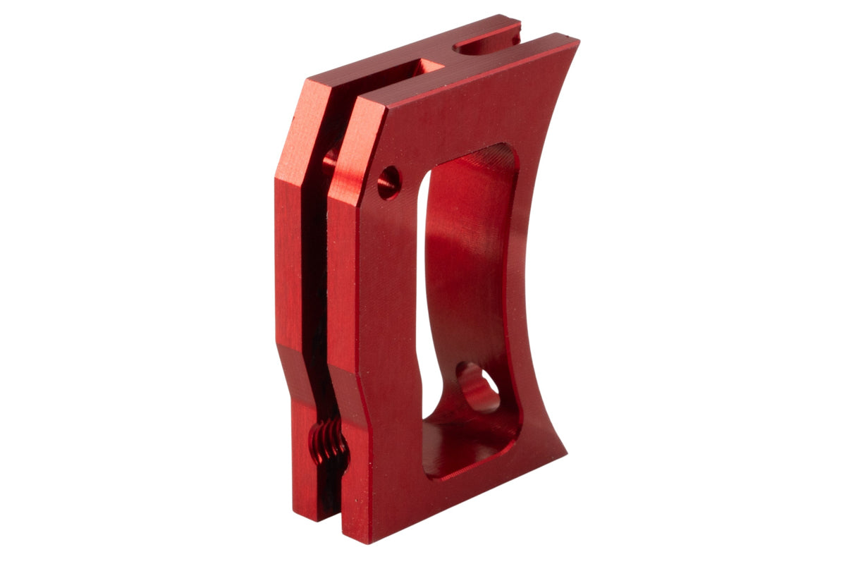 Revanchist Airsoft CNC Aluminum Curved Trigger For Tokyo Marui Hi Capa GBB Airsoft (Type F/ Red)