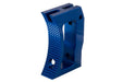Revanchist Airsoft CNC Aluminum Curved Trigger For Tokyo Marui Hi Capa GBB Airsoft (Type F/ Blue)