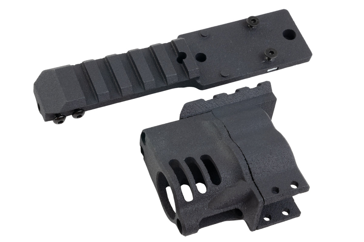 Revanchist Airsoft 3D Print RMR Optic Mount w/ Compensator Set For ARES S&W 686 2inch Revolver