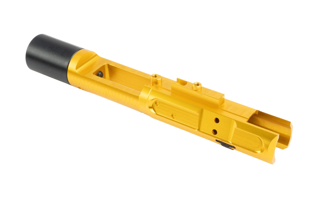 Revanchist Airsoft CNC Aluminum Bolt Carrier for Tokyo Marui MWS/ SAVIA H PCC GBB Airsoft Rifle (Type A/ Gold)
