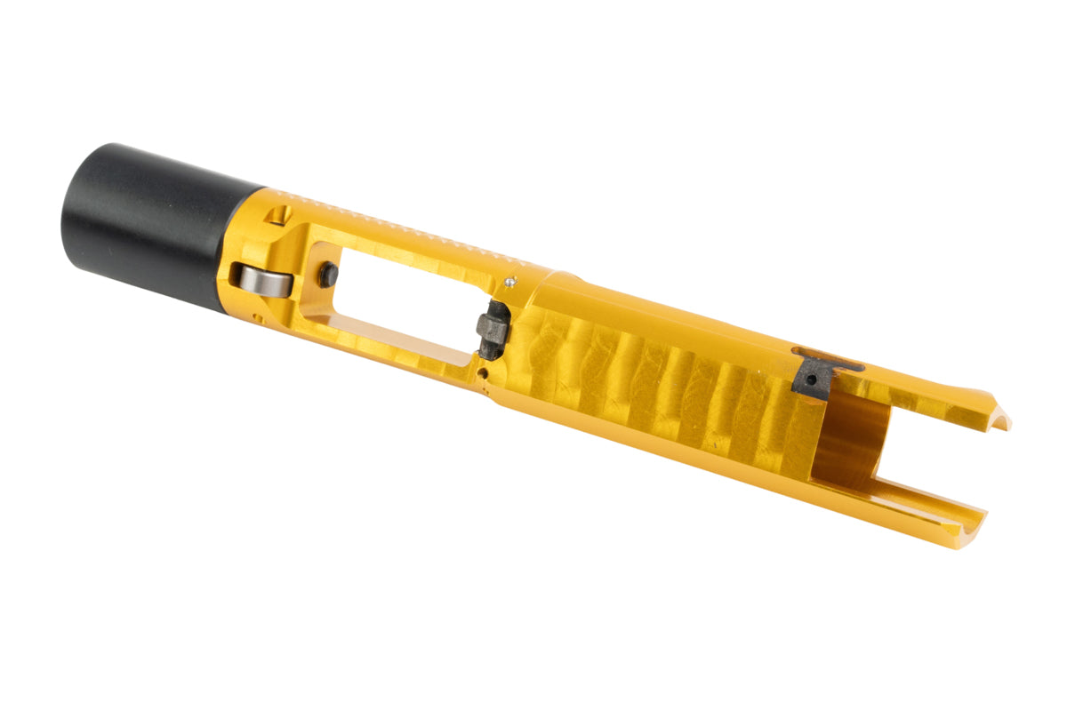 Revanchist Airsoft CNC Aluminum Bolt Carrier for Tokyo Marui MWS/ SAVIA H PCC GBB Airsoft Rifle (Type A/ Gold)