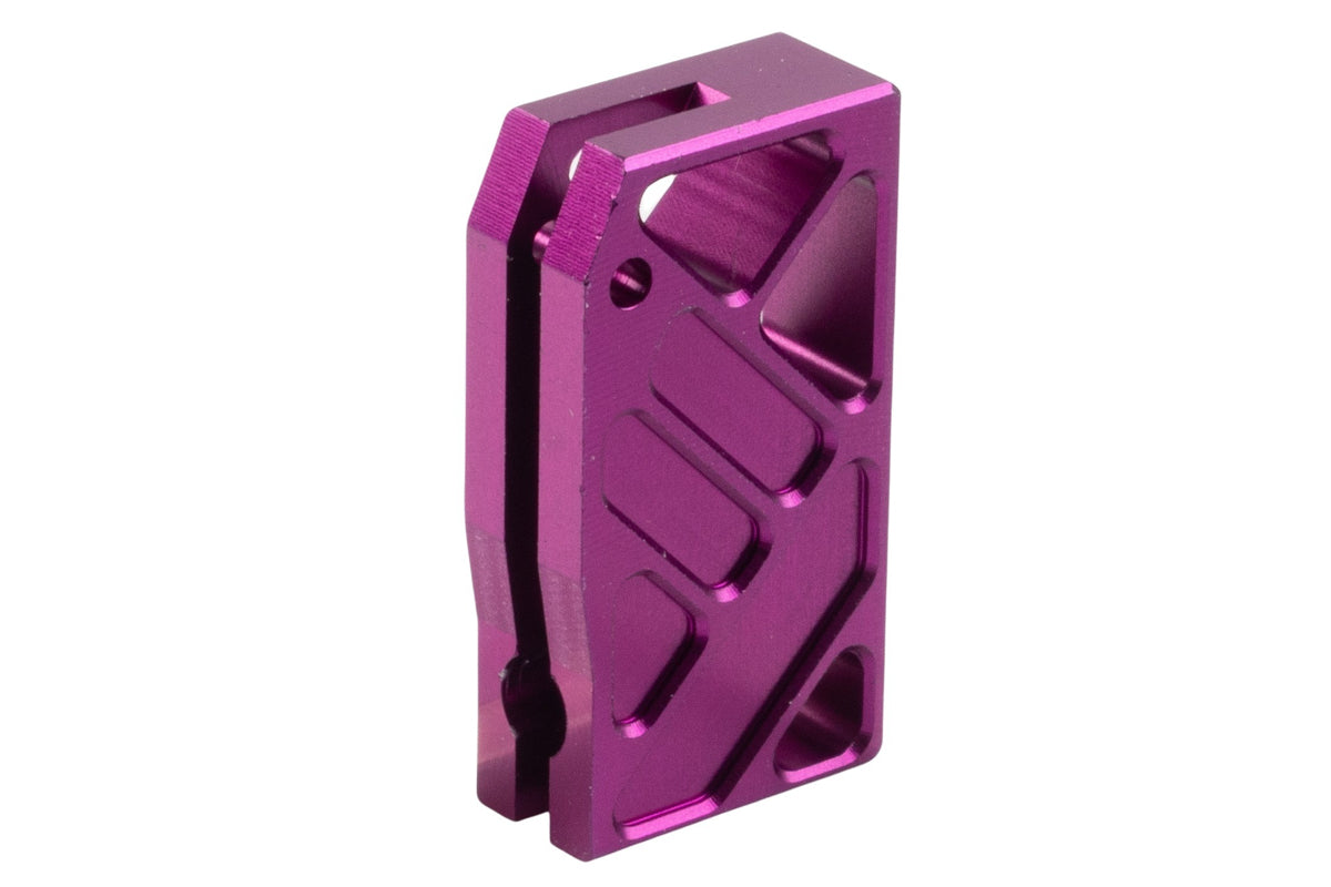 Revanchist Airsoft Aluminum Flat Trigger For Hi Capa GBB Airsoft (Type H/ Purple)