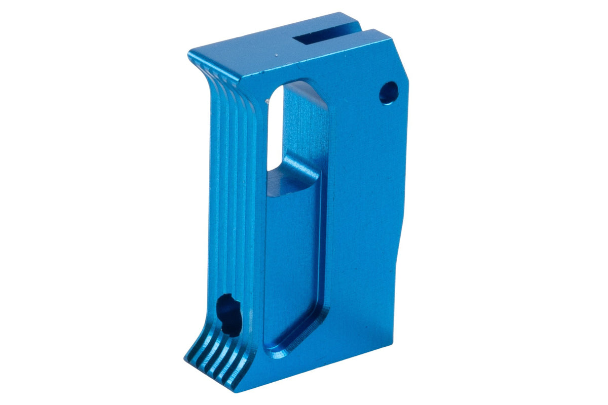 Revanchist Airsoft Aluminum Flat Trigger For Hi Capa GBB Airsoft (Type I/ Blue)