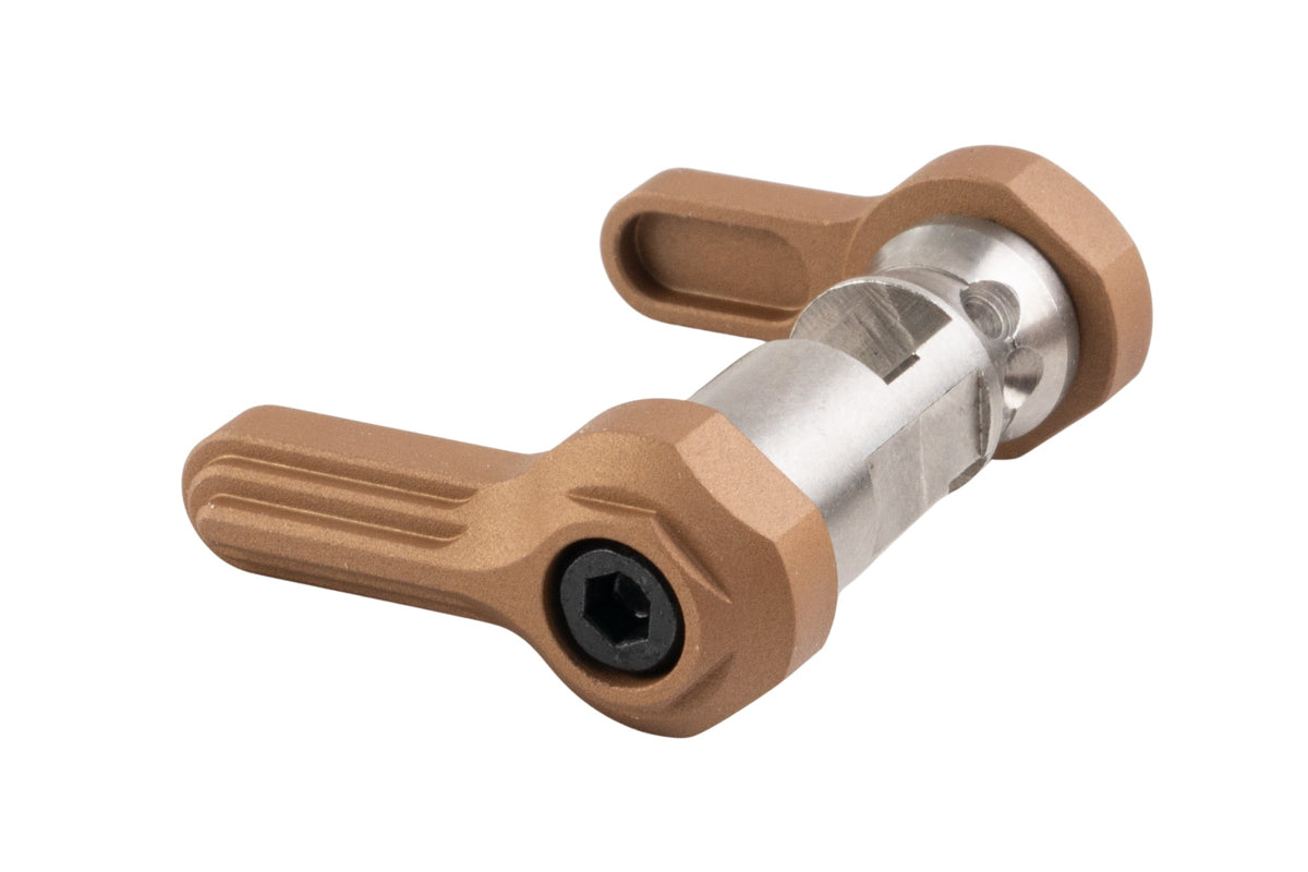 Revanchist Airsoft Stainless Steel 45 Degree Ambidextrous Selector For Tokyo Marui MWS GBB Airsoft Rifle (Type B/ Tan)