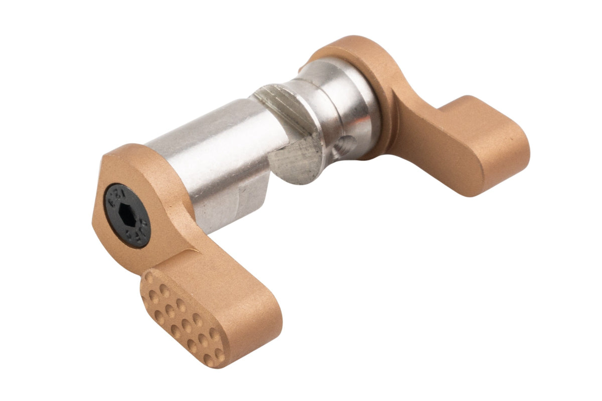 Revanchist Airsoft Stainless Steel 45 Degree Ambidextrous Selector For Tokyo Marui MWS GBB Airsoft Rifle (Type C/ Tan)