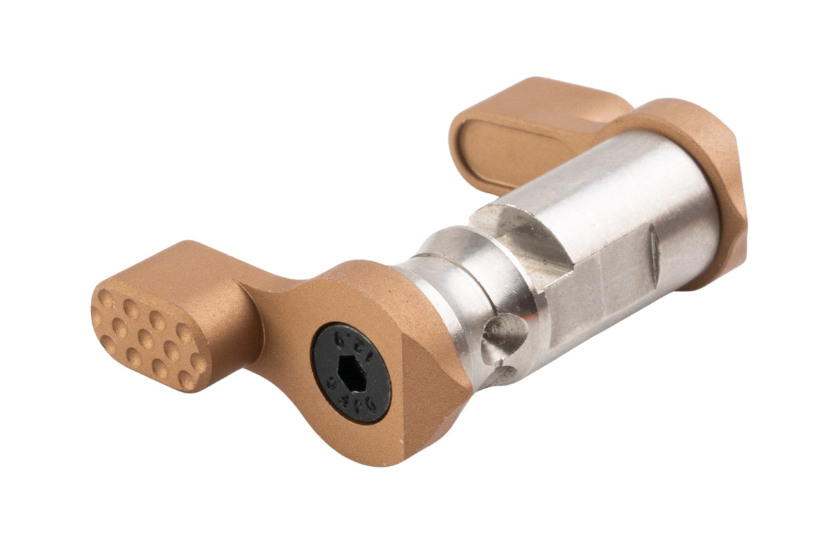 Revanchist Airsoft Stainless Steel 45 Degree Ambidextrous Selector For Tokyo Marui MWS GBB Airsoft Rifle (Type C/ Tan)