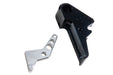 Revanchist Black Flat Trigger w/ Silver Trigger Safety For VFC Walther PDP GBB Airsoft
