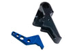 Revanchist Black Flat Trigger w/ Blue Trigger Safety For VFC Walther PDP GBB Airsoft