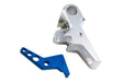 Revanchist Silver Flat Trigger w/ Blue Trigger Safety For VFC Walther PDP GBB Airsoft