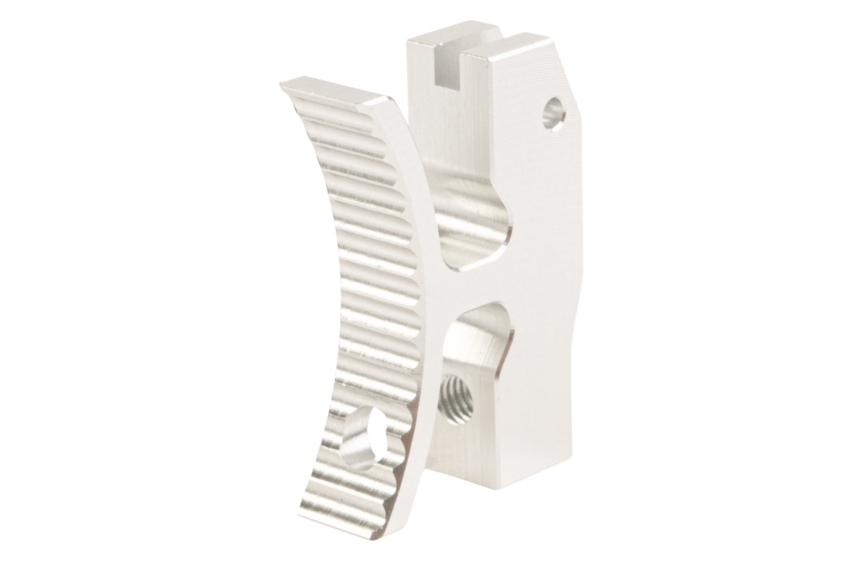 Revanchist Airsoft Aluminum Flat Trigger For Hi Capa GBB Airsoft (Type J/ Silver)
