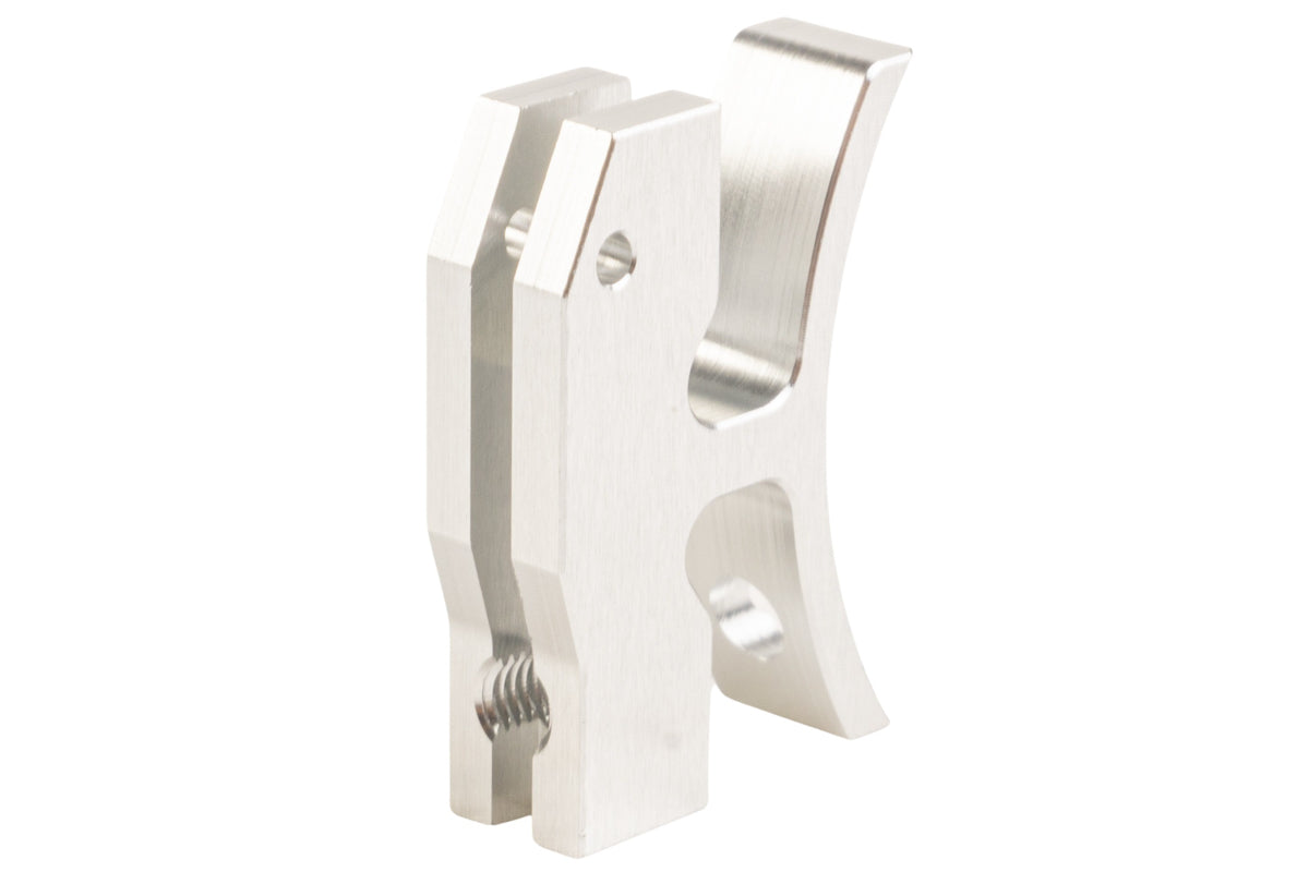 Revanchist Airsoft Aluminum Flat Trigger For Hi Capa GBB Airsoft (Type J/ Silver)
