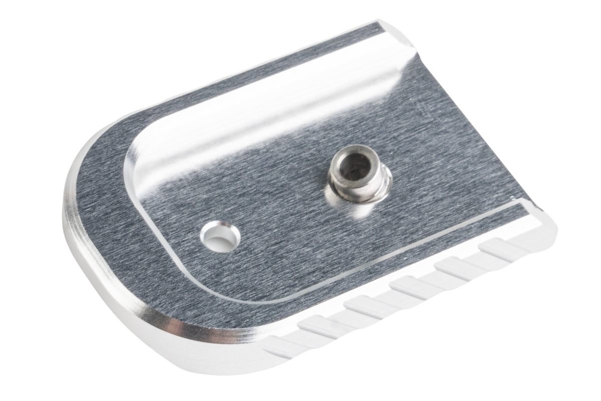 Revanchist Airsoft Aluminum Magazine Base For Tokyo Marui Model 17 V2 Airsoft Magazine (Type A/ Silver)