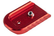 Revanchist Airsoft Aluminum Magazine Base For Tokyo Marui Model 17 V2 Airsoft (Type A/ Red)
