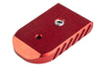 Revanchist Airsoft Aluminum Magazine Base For Tokyo Marui Model 17 V2 Airsoft (Type A/ Red)