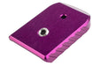 Revanchist Airsoft Aluminum Magazine Base For Tokyo Marui Model 17 V2 Airsoft Magazine (Type A/ Purple)