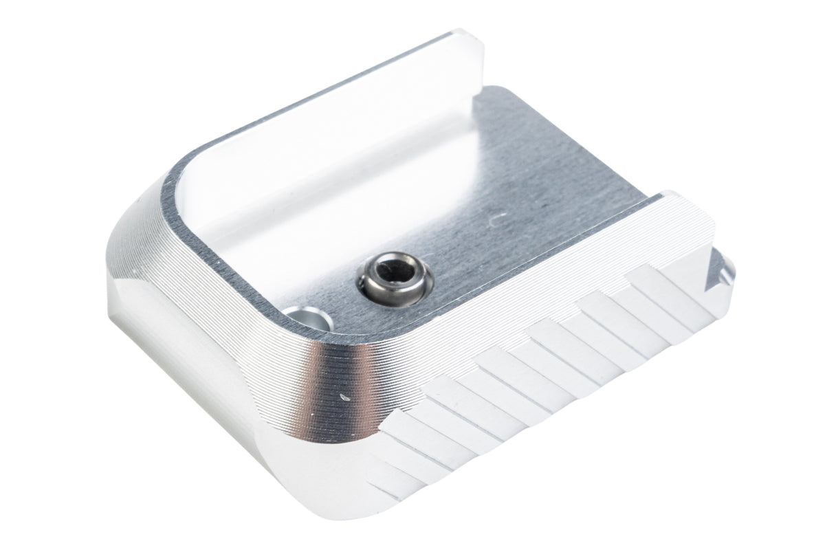 Revanchist Airsoft Aluminum Type C Magazine Base For Hi Capa Airsoft GBB (Silver)