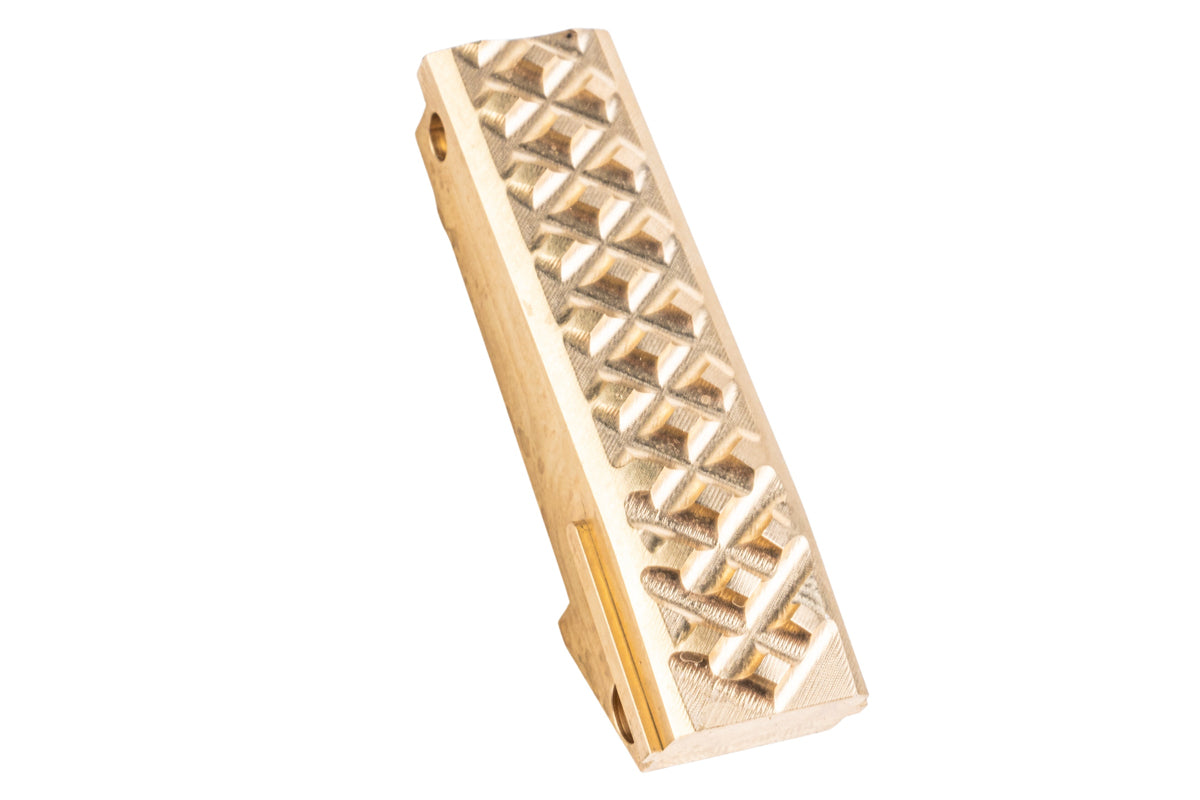 Revanchist Airsoft Type A Spring Housing for Hi Capa Airsoft Pistol Aluminum Grip (Raw Brass)