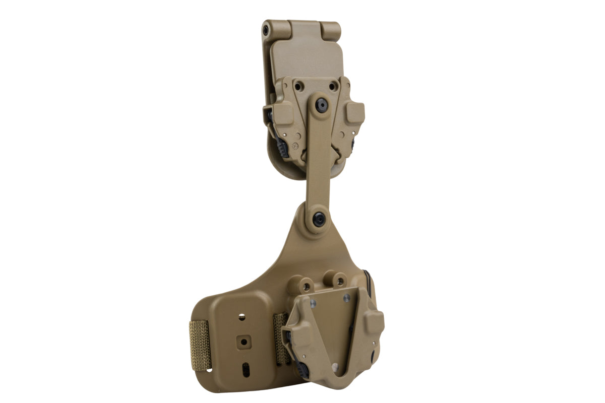 Alien Gear Rapid Force Dynamic Drop Leg w/ Locking Belt Slide, Standard Strap & Buckle (Tan)