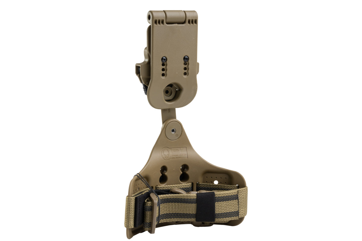 Alien Gear Rapid Force Dynamic Drop Leg w/ Locking Belt Slide, Standard Strap & Buckle (Tan)