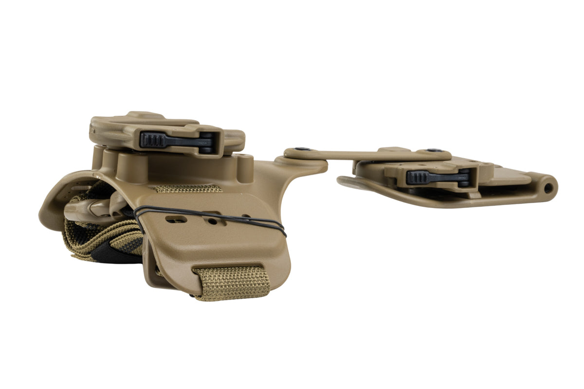Alien Gear Rapid Force Dynamic Drop Leg w/ Locking Belt Slide, Standard Strap & Buckle (Tan)