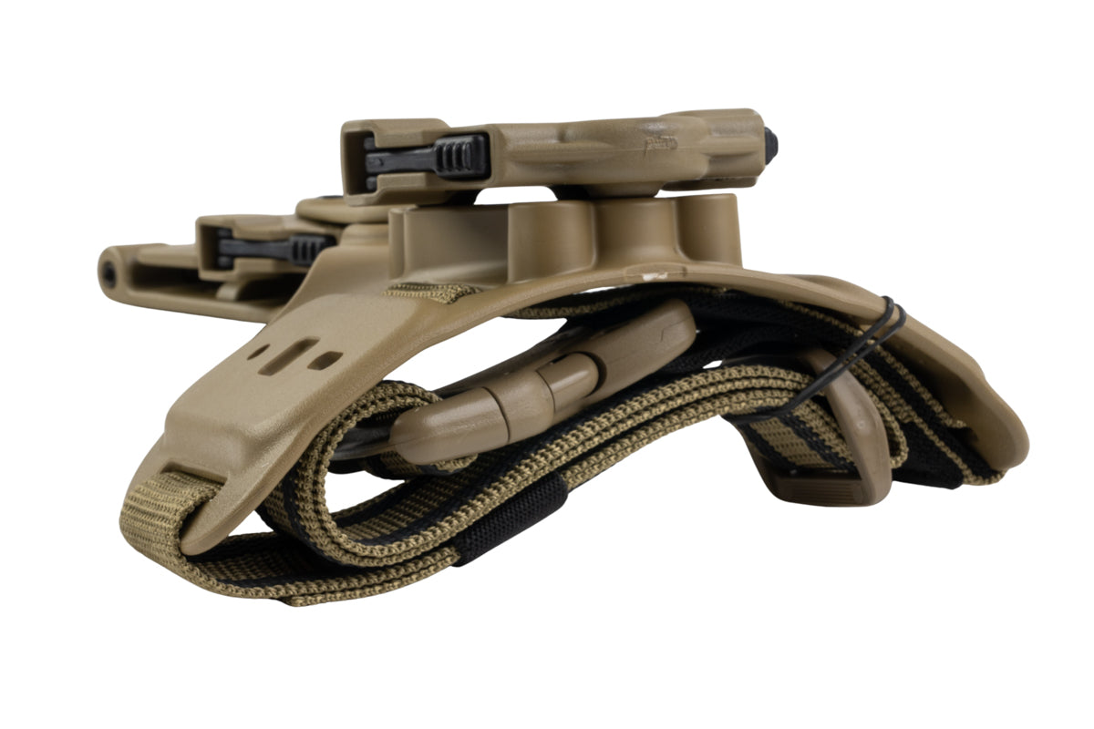 Alien Gear Rapid Force Dynamic Drop Leg w/ Locking Belt Slide, Standard Strap & Buckle (Tan)