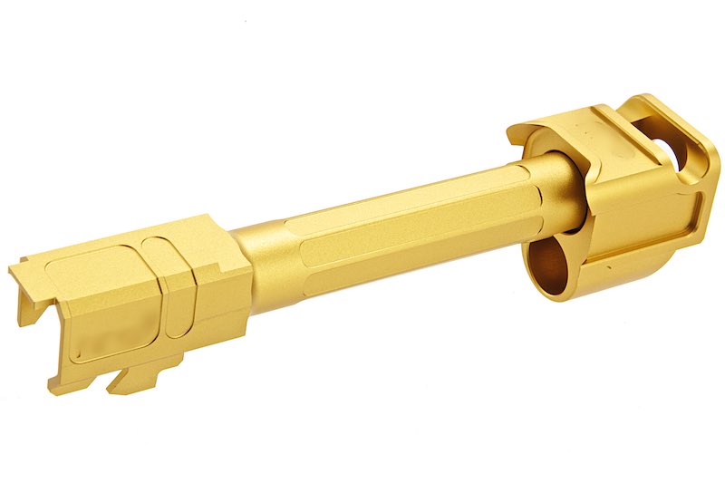 RGW Sparc V2-G5 Compensator w/14mm CCW Threaded ARC9 Outer Barrel For VFC Glock 45 / 19x GBB Airsoft Pistol (Gold)