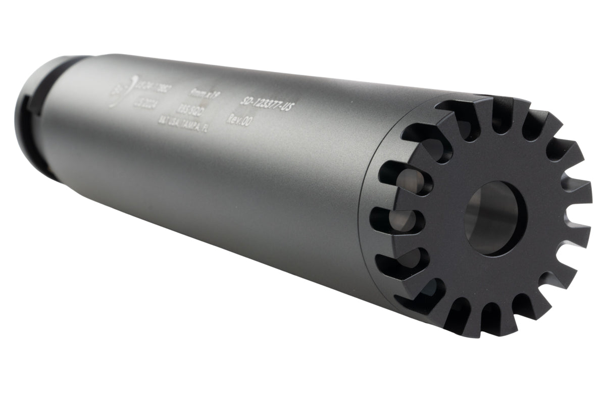 RGW RS Style Tri Lug Dummy Silencer for VFC MP5 GBB/ Maruyama SCW-9 (Long)