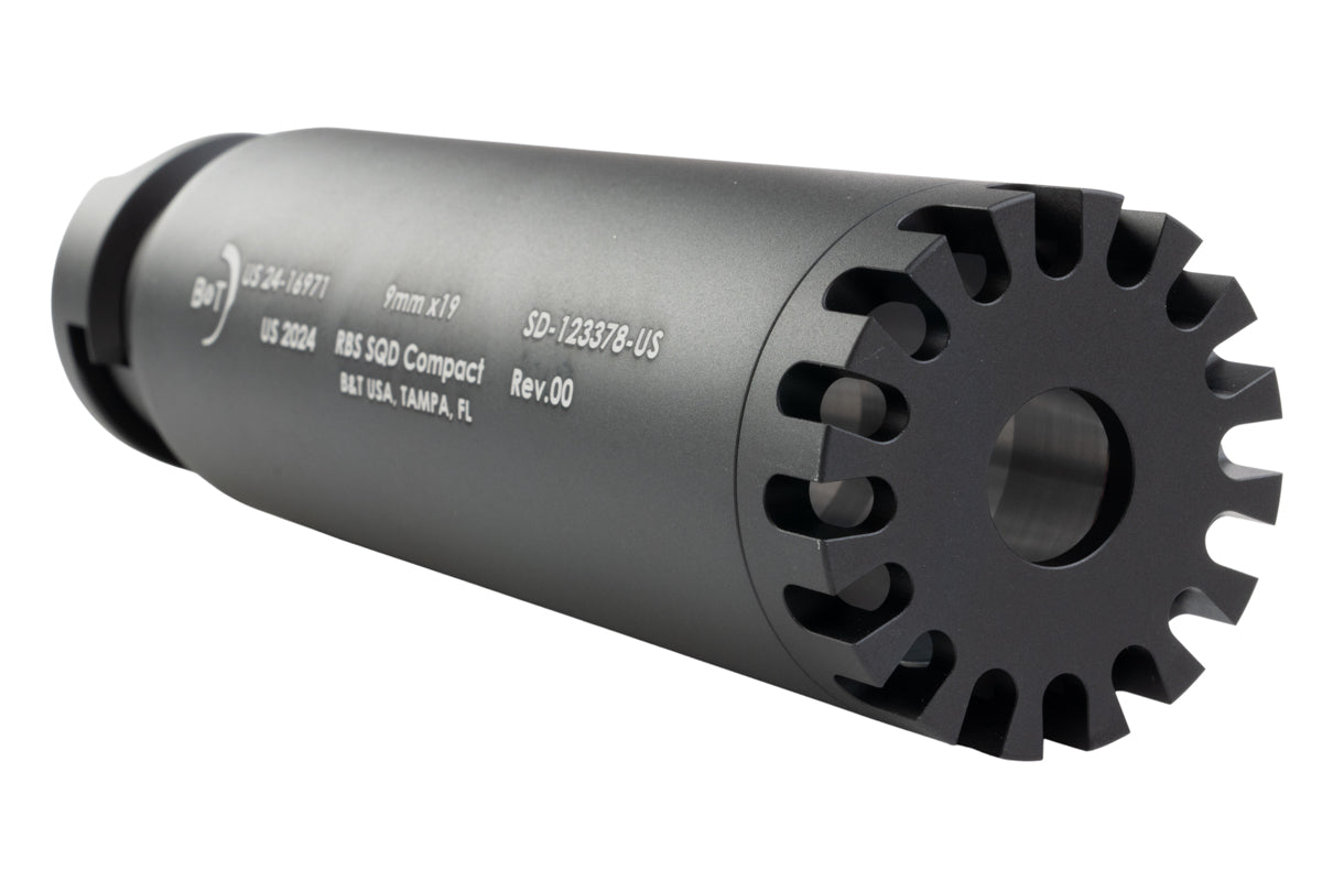RGW RS Style Tri Lug Dummy Silencer for VFC MP5 GBB/ Maruyama SCW-9 (Short)