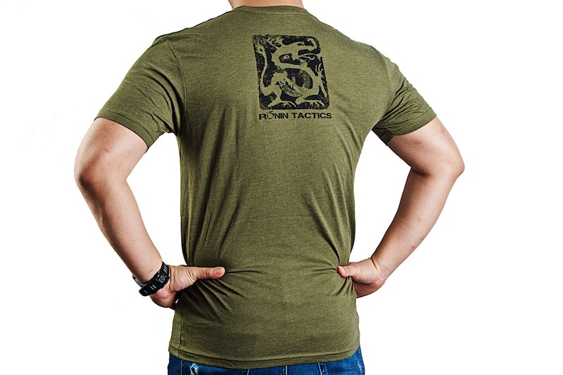 Ronin Tactics 'Vintage' T-Shirt (OD Green/ L)