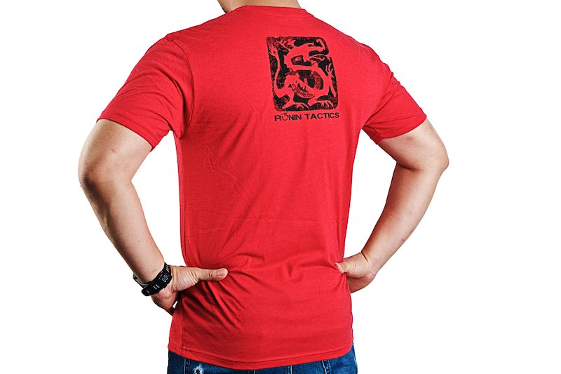 Ronin Tactics 'Vintage' T-Shirt (Red/ XL)