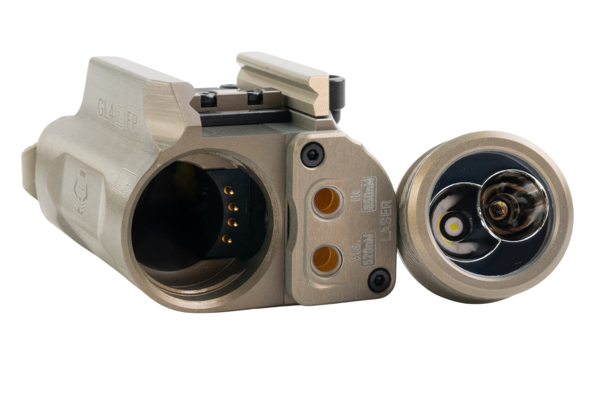 Rovyvon GL4 Pro FP Rail Mounted Laser / Light Combo Aiming Device (LE/MIL) - Tan