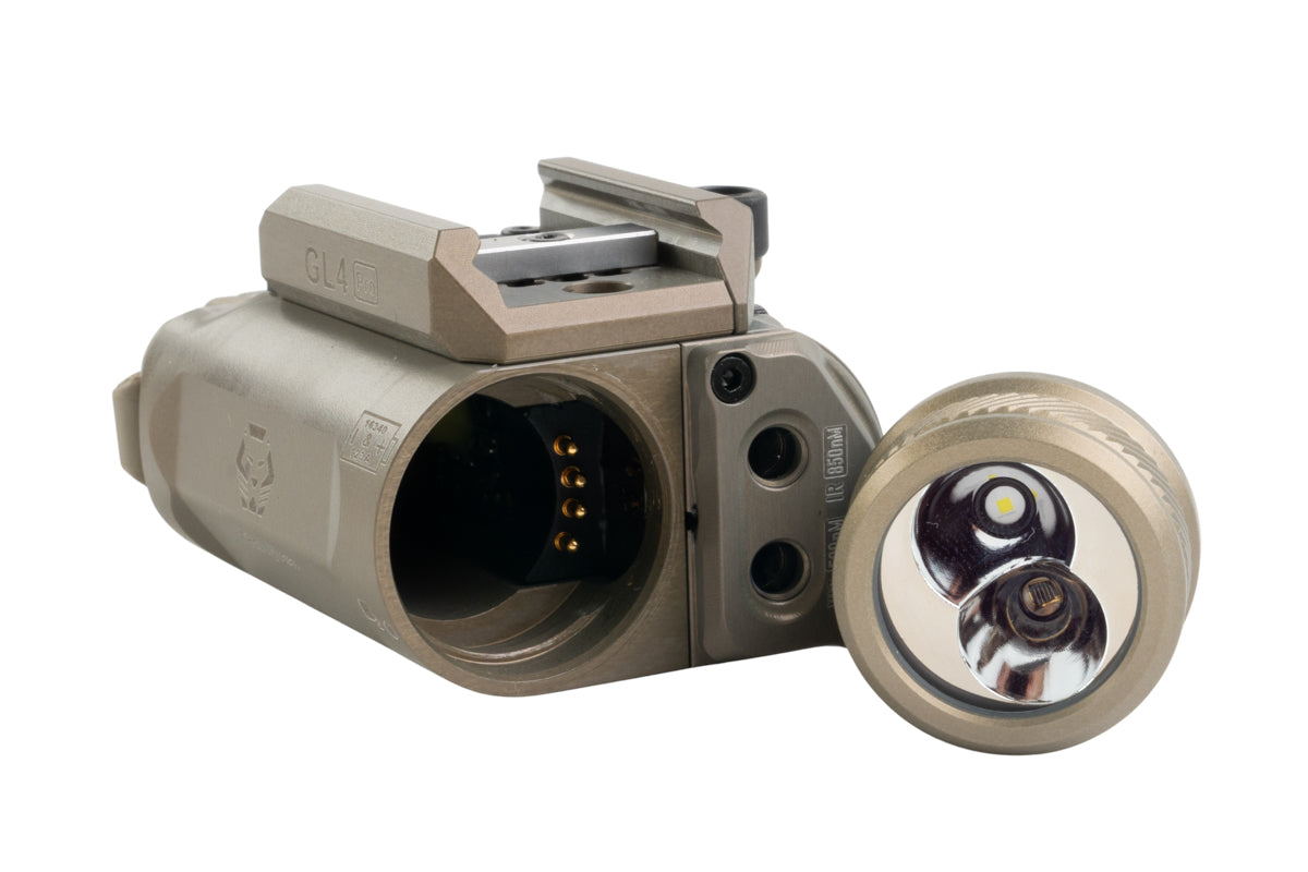 Rovyvon GL4 Pro Rail Mounted Laser / Light Combo Aiming Device (Facelift Ver./ Tan)
