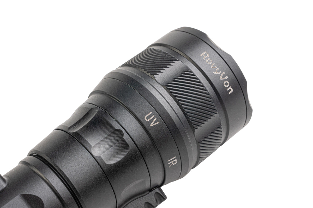 Rovyvon GL8 Pro Tactical Flashlight w/ QD picatinny Mount