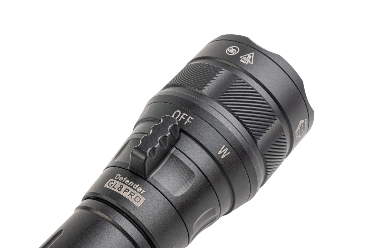 Rovyvon GL8 Pro Tactical Flashlight w/ QD picatinny Mount
