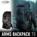 Satellite Arms Backpack 75 (Dimension : Approx. 800 x 350 x 320 mm) - Grey