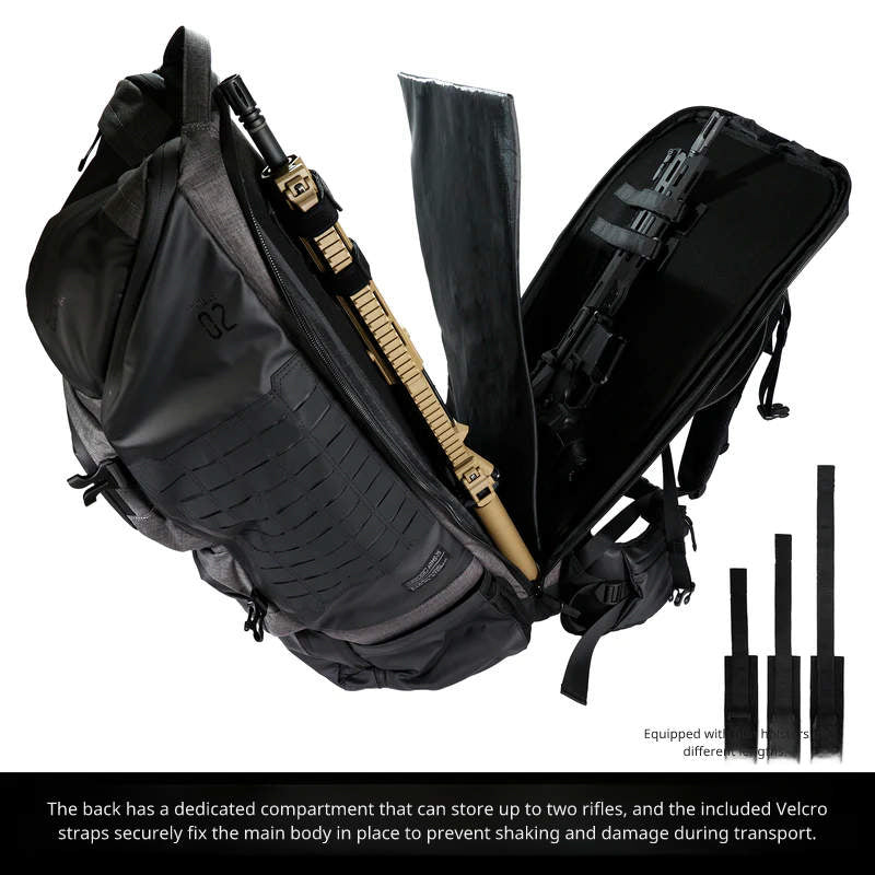 Satellite Arms Backpack 75 (Dimension : Approx. 800 x 350 x 320 mm) - Grey