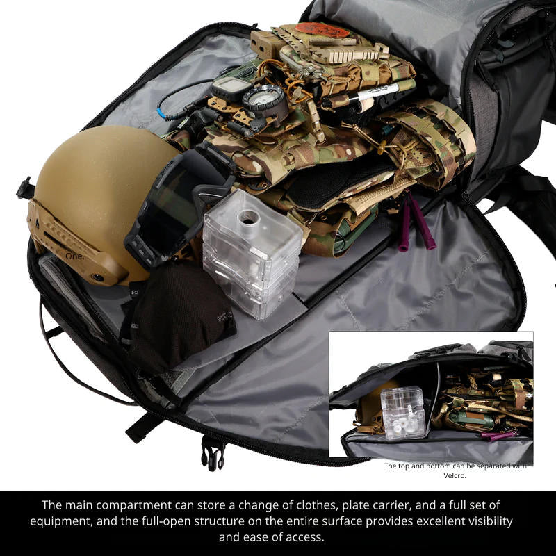 Satellite Arms Backpack 75 (Dimension : Approx. 800 x 350 x 320 mm) - Grey