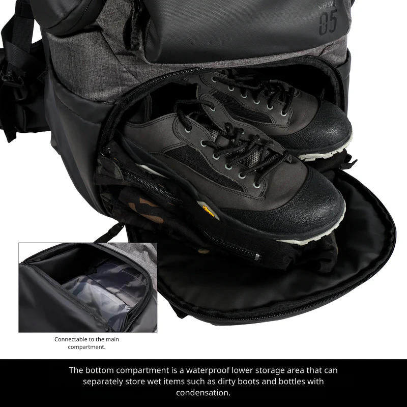 Satellite Arms Backpack 75 (Dimension : Approx. 800 x 350 x 320 mm) - Grey