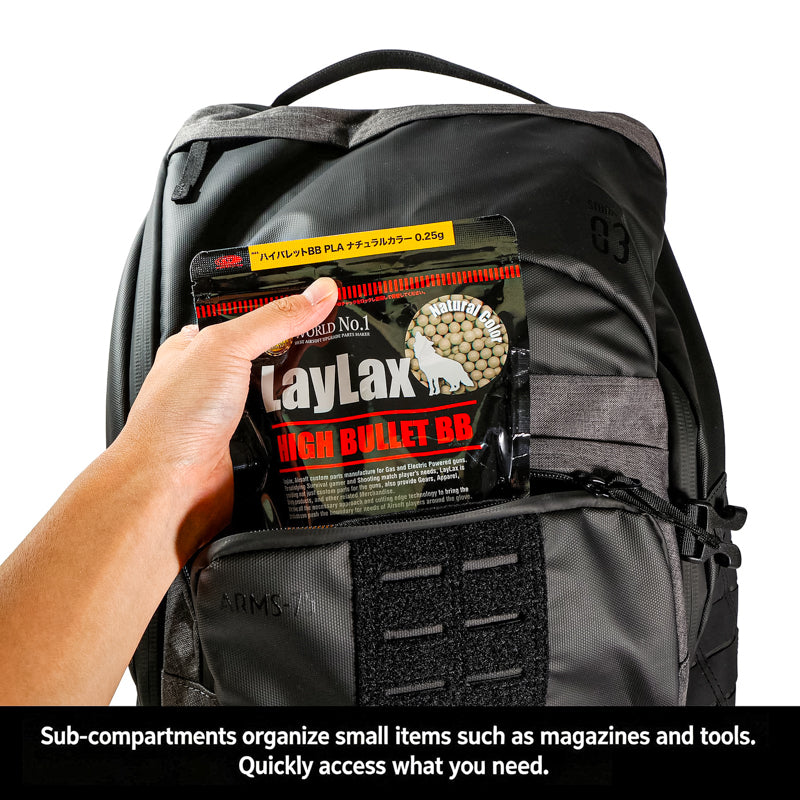 Satellite Arms Backpack 75 (800 x 350 x 320mm/ Stealth Black)