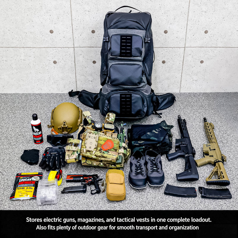 Satellite Arms Backpack 75 (800 x 350 x 320mm/ Stealth Black)
