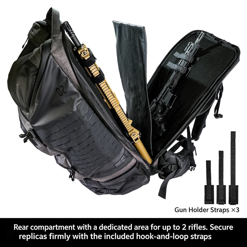 Satellite Arms Backpack 75 (800 x 350 x 320mm/ Stealth Black)
