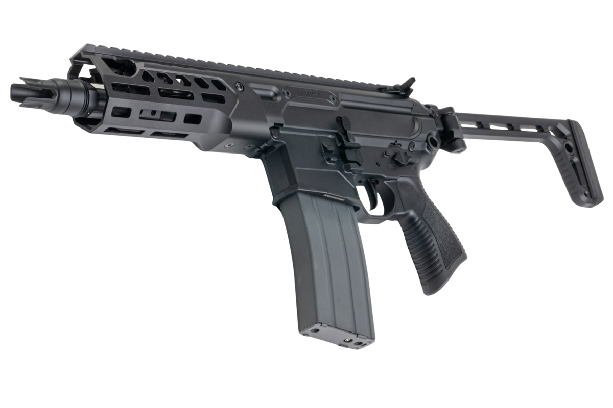 Salvo Precision MCX Rattler LT 6.75 inch MWS GBB Airsoft Rifle - BK (Stainless Steel Bolt)