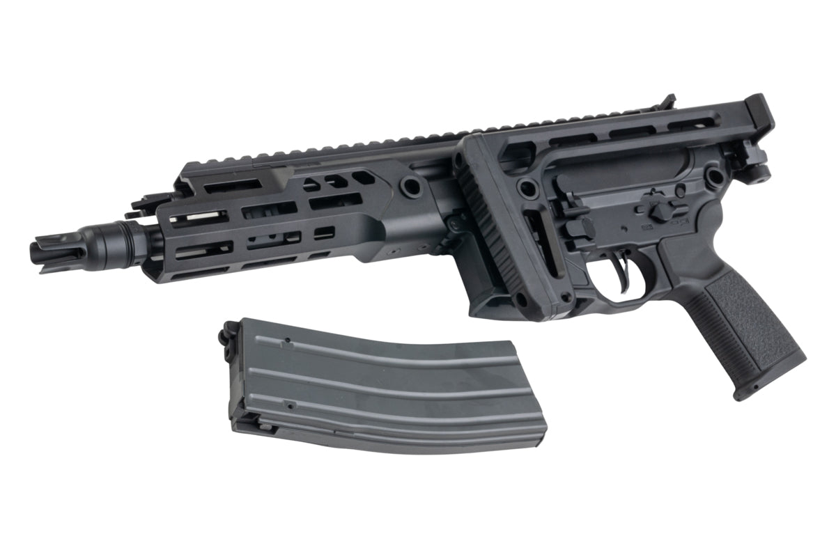 Salvo Precision MCX Rattler LT RSAR999 7.75 inch MWS GBB Airsoft Rifle - BK (Stainless Steel Bolt)