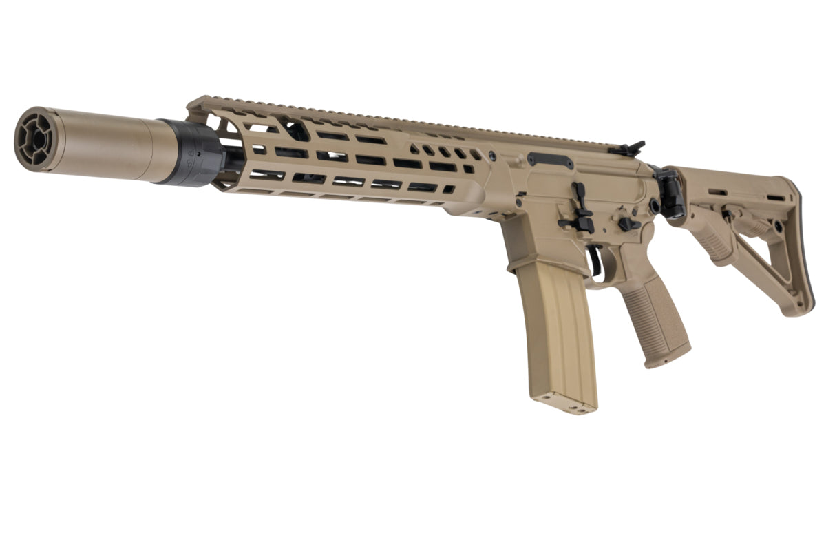 Salvo Precision MCX Hunter UKSF Style 13.1 MWS GBBR w/ 556 Style QD suppressor & Tracer - DE (Steel Bolt)
