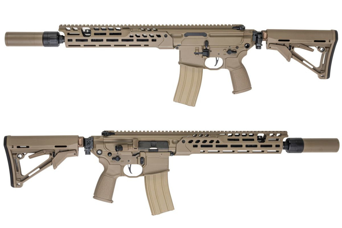 Salvo Precision MCX Hunter UKSF Style 13.1 MWS GBBR w/ 556 Style QD suppressor & Tracer - DE (Steel Bolt)