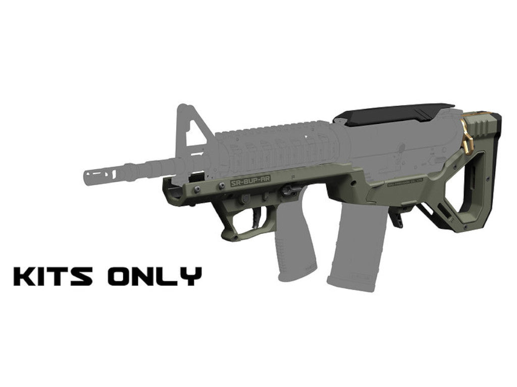SRU SARB15 bullpup chassis Kit For AR15/ M4 GBB Airsoft (OD)