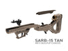 SRU SARB15 bullpup chassis Kit For AR15/ M4 GBB Airsoft (Tan)