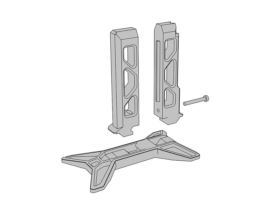 SRU SARB15 Gun Stand For AR-15 bullpup chassis