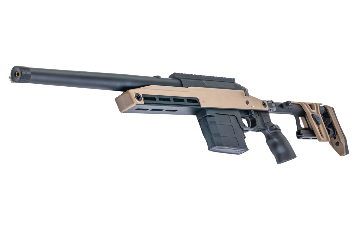 Silverback TAC 41 A2 Airsoft Bolt Action Rifle, Aluminum Chassis & Aluminum Stock (FDE)