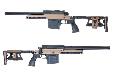 Silverback TAC 41 A2 Airsoft Bolt Action Rifle, Aluminum Chassis & Aluminum Stock (FDE)